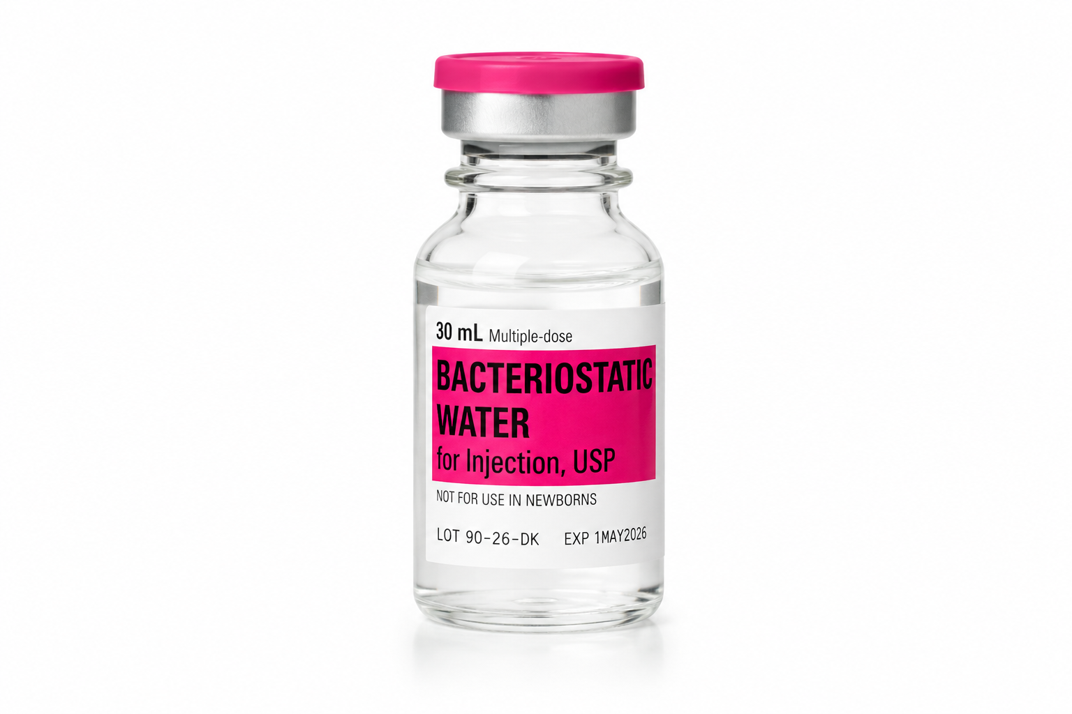 Pfizer Hospira bacteriostatic water 30 mL multi-dose vial